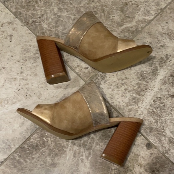 Henry Ferrera Champagne Sandals - Picture 6 of 12